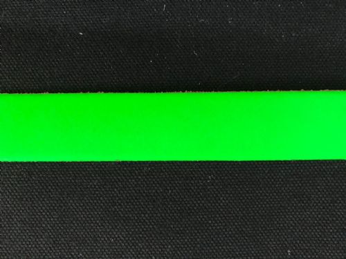 Pack of 10 Leather Straps/Collars/Choker Blanks with Holes 24 x 1 (Fluorescent Green)